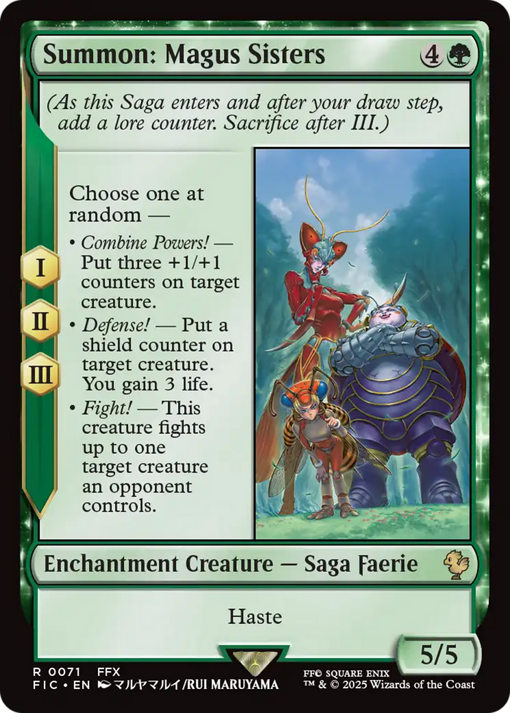 Summon: Magus Sisters [FINAL FANTASY Commander] | Card Citadel