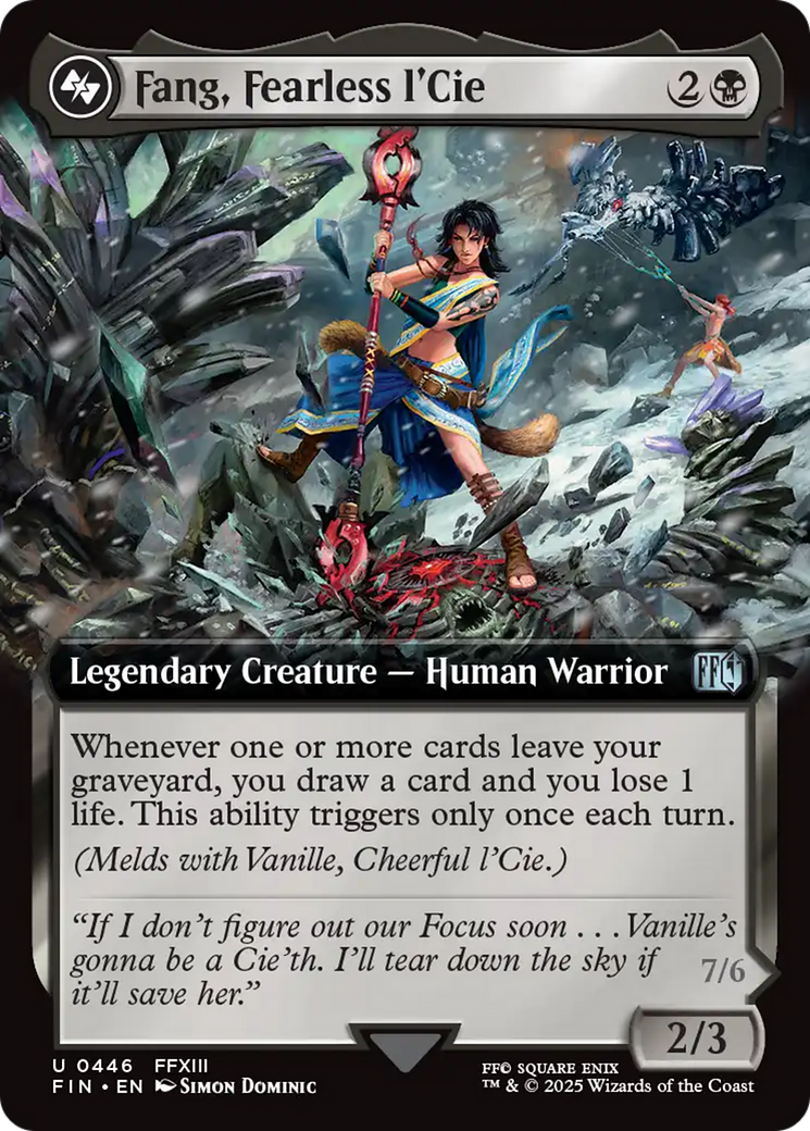 Fang, Fearless l'Cie (Extended Art) [FINAL FANTASY] | Card Citadel