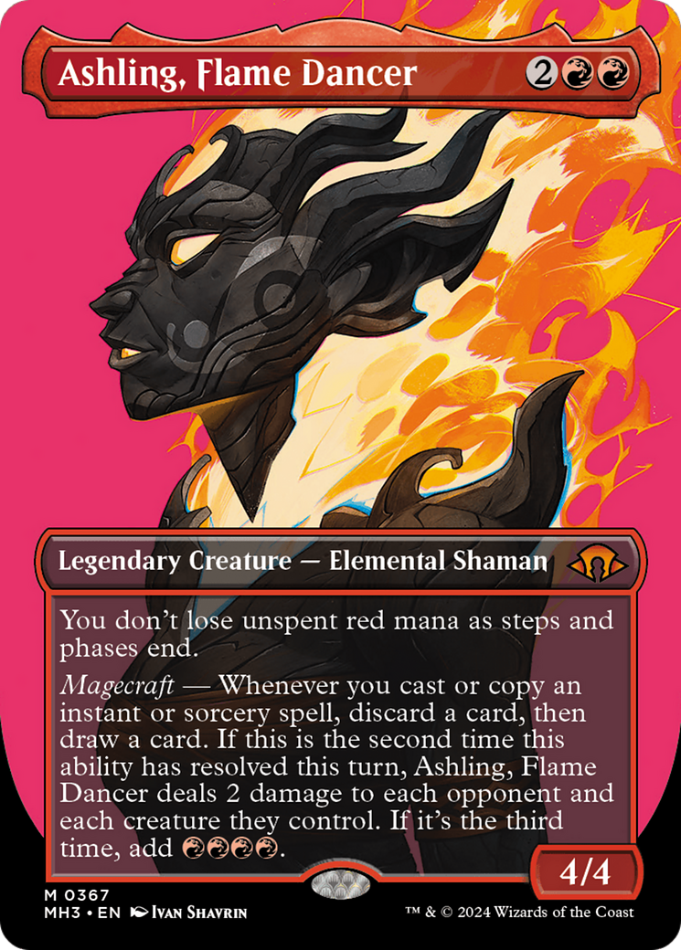 Ashling, Flame Dancer (Borderless) [Modern Horizons 3] | Card Citadel