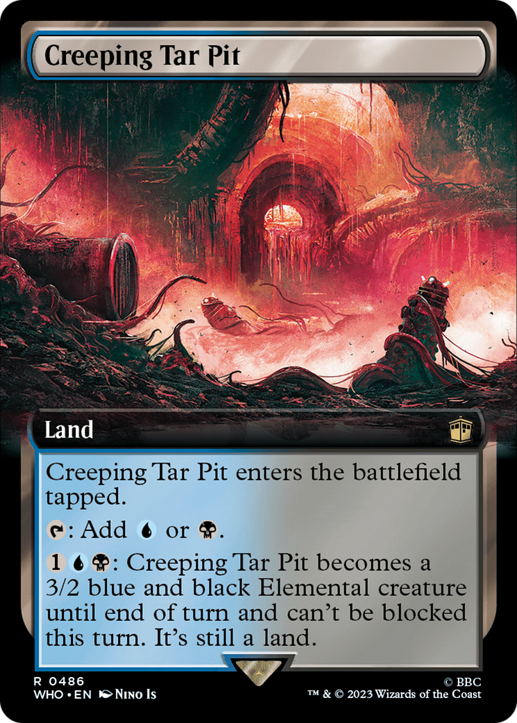 Creeping Tar Pit (Extended Art) [Doctor Who] | Card Citadel