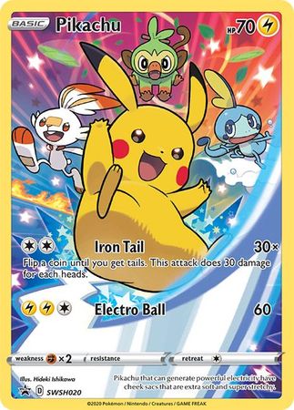 Pikachu (SWSH020) [Sword & Shield: Black Star Promos] | Card Citadel