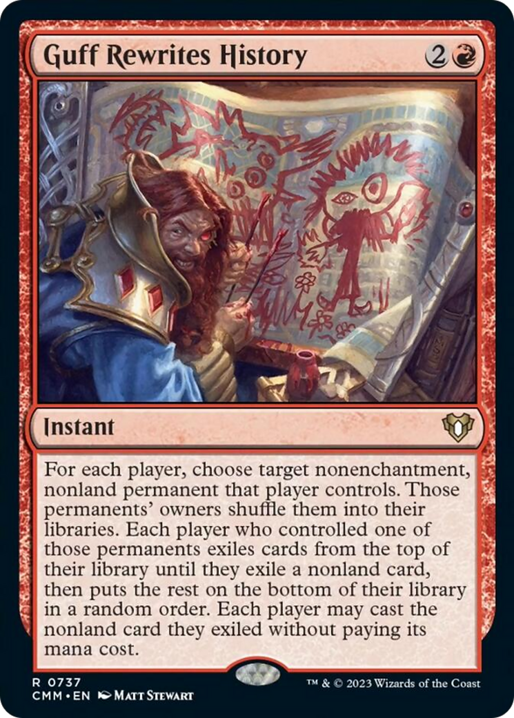 Guff Rewrites History [Commander Masters] | Card Citadel