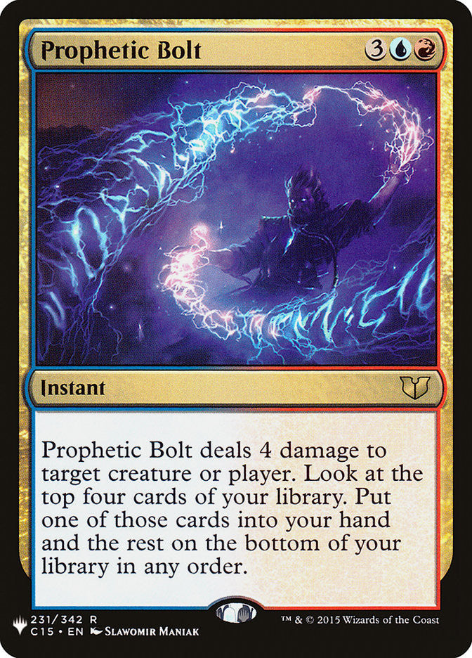 Prophetic Bolt [The List] | Card Citadel