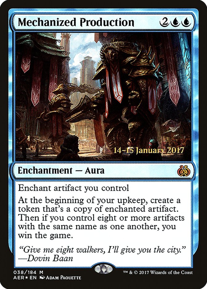 Mechanized Production [Aether Revolt Prerelease Promos] | Card Citadel