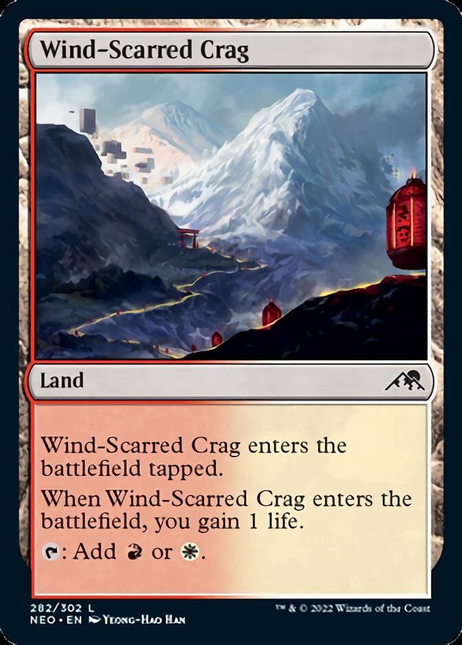 Wind-Scarred Crag [Kamigawa: Neon Dynasty] | Card Citadel