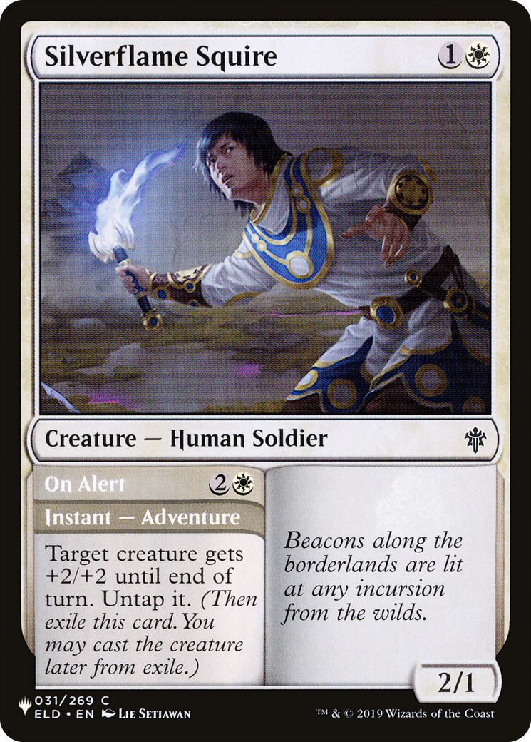 Silverflame Squire [The List Reprints] | Card Citadel