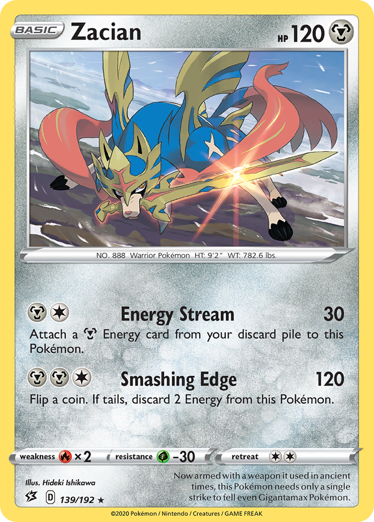 Zacian (139/192) [Sword & Shield: Rebel Clash] | Card Citadel