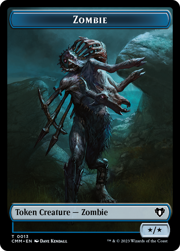 Zombie Token (13) [Commander Masters Tokens] | Card Citadel