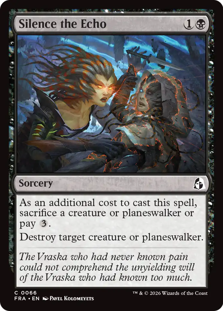 Silence the Echo [Reality Fracture] | Card Citadel