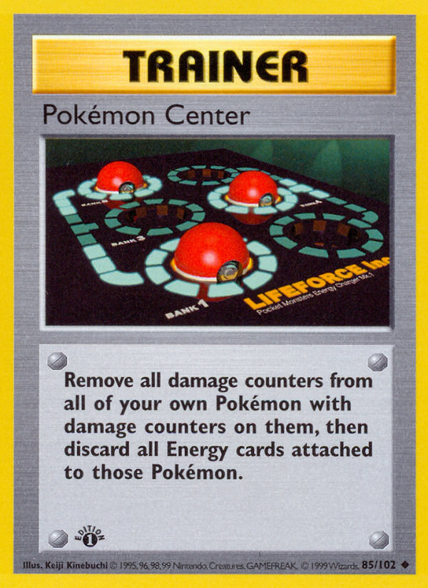 Pokemon Center (85/102) (Shadowless) [Base Set 1st Edition] | Card Citadel