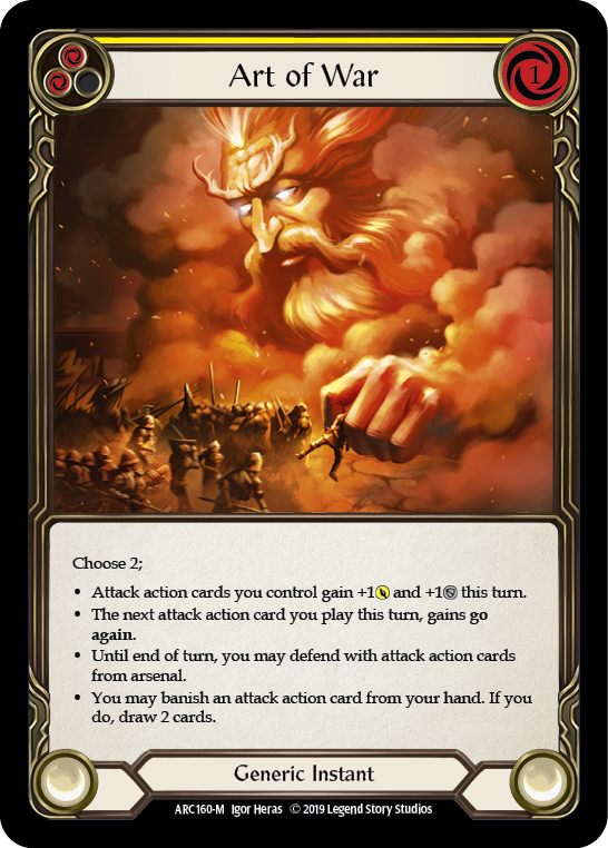 Art of War [ARC160-M] (Arcane Rising)  1st Edition Normal | Card Citadel