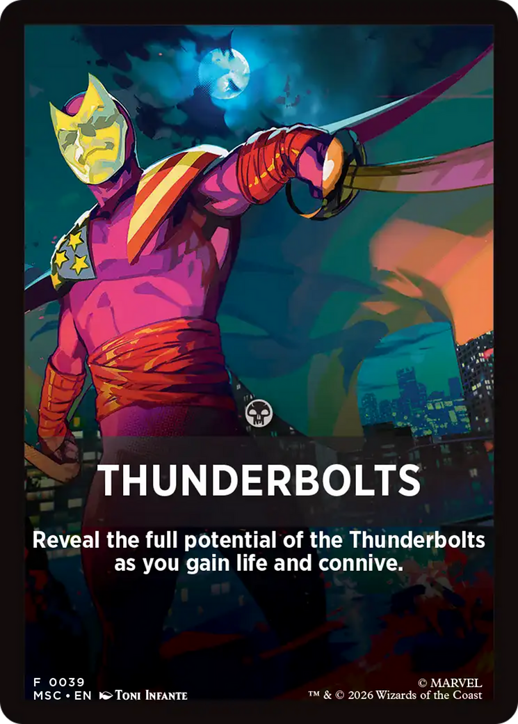 Thunderbolts Theme Card [Marvel Super Heroes Commander] | Card Citadel