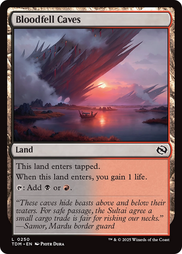 Bloodfell Caves [Tarkir: Dragonstorm] | Card Citadel