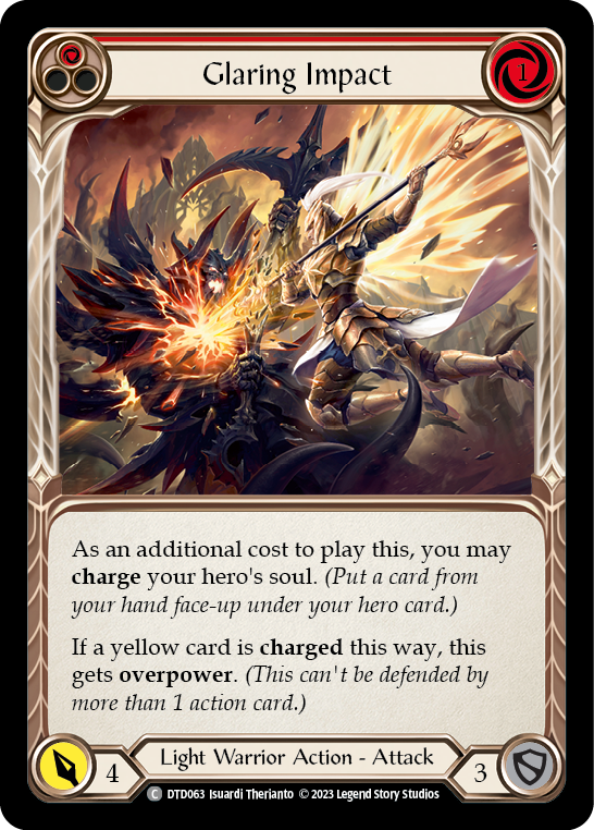 Glaring Impact (Red) [DTD063] (Dusk Till Dawn)  Rainbow Foil | Card Citadel