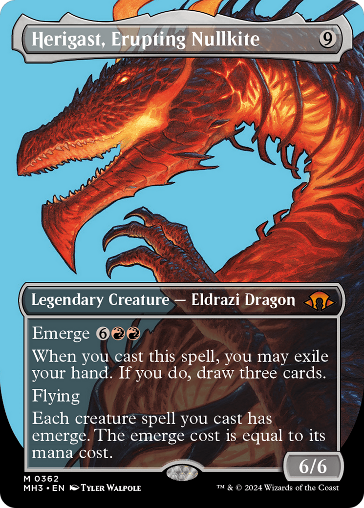 Herigast, Erupting Nullkite (Borderless) [Modern Horizons 3] | Card Citadel