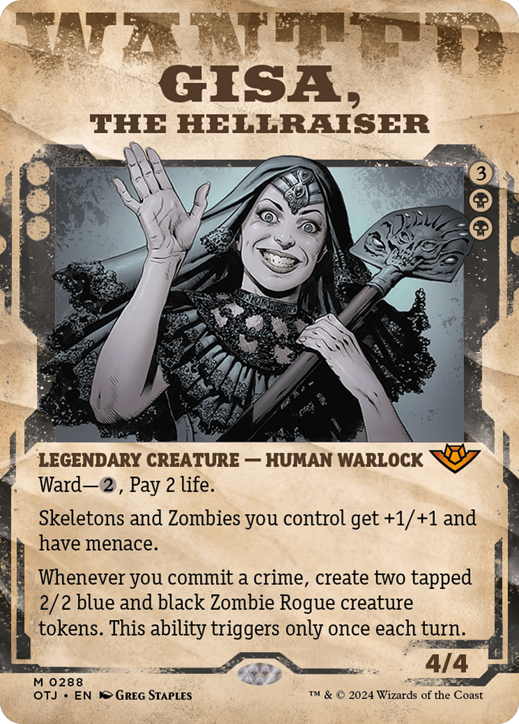 Gisa, the Hellraiser (Showcase) [Outlaws of Thunder Junction] | Card Citadel