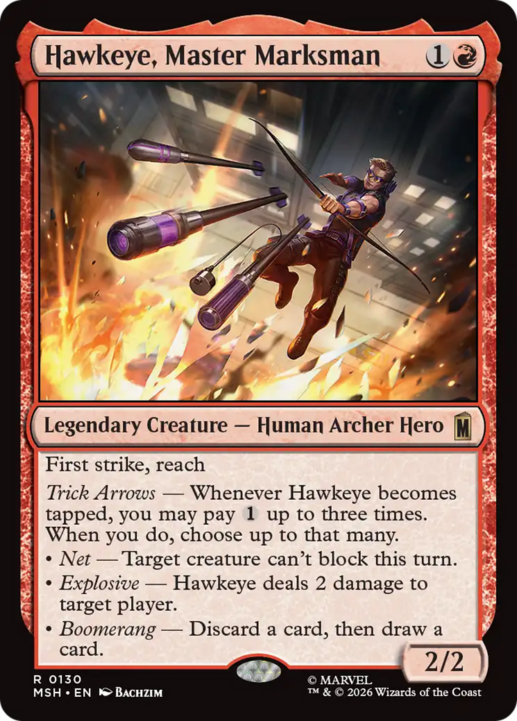 Hawkeye, Master Marksman [Marvel Super Heroes] | Card Citadel