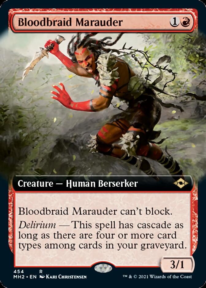 Bloodbraid Marauder (Extended Art) [Modern Horizons 2] | Card Citadel