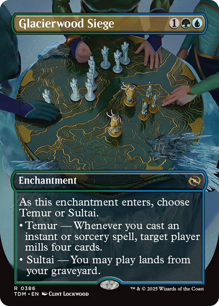 Glacierwood Siege (Borderless) [Tarkir: Dragonstorm] | Card Citadel
