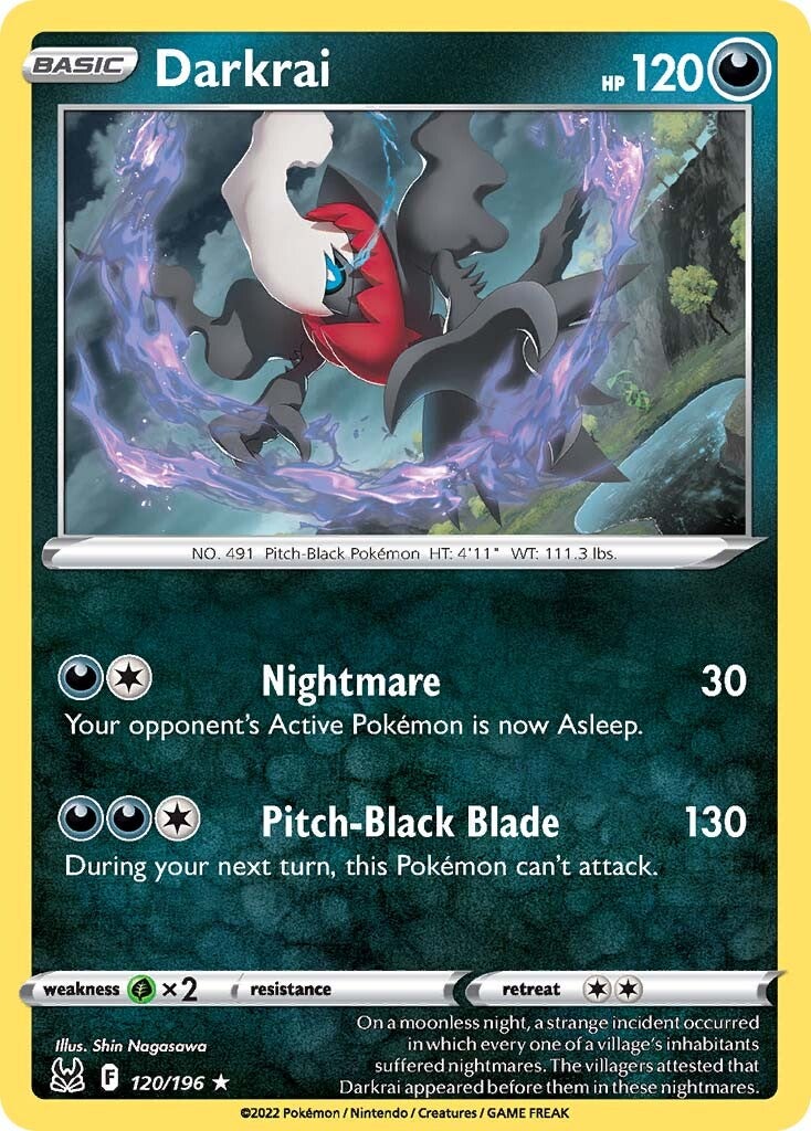 Darkrai (120/196) [Sword & Shield: Lost Origin] | Card Citadel