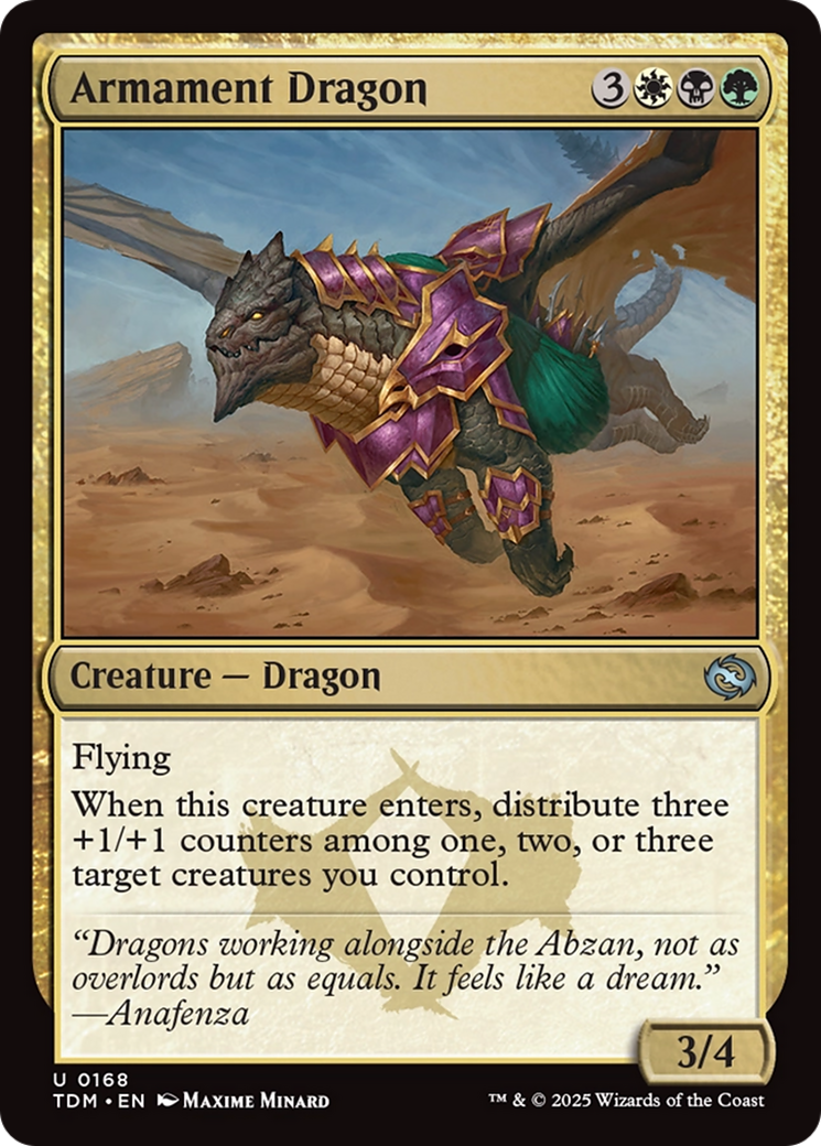 Armament Dragon [Tarkir: Dragonstorm] | Card Citadel