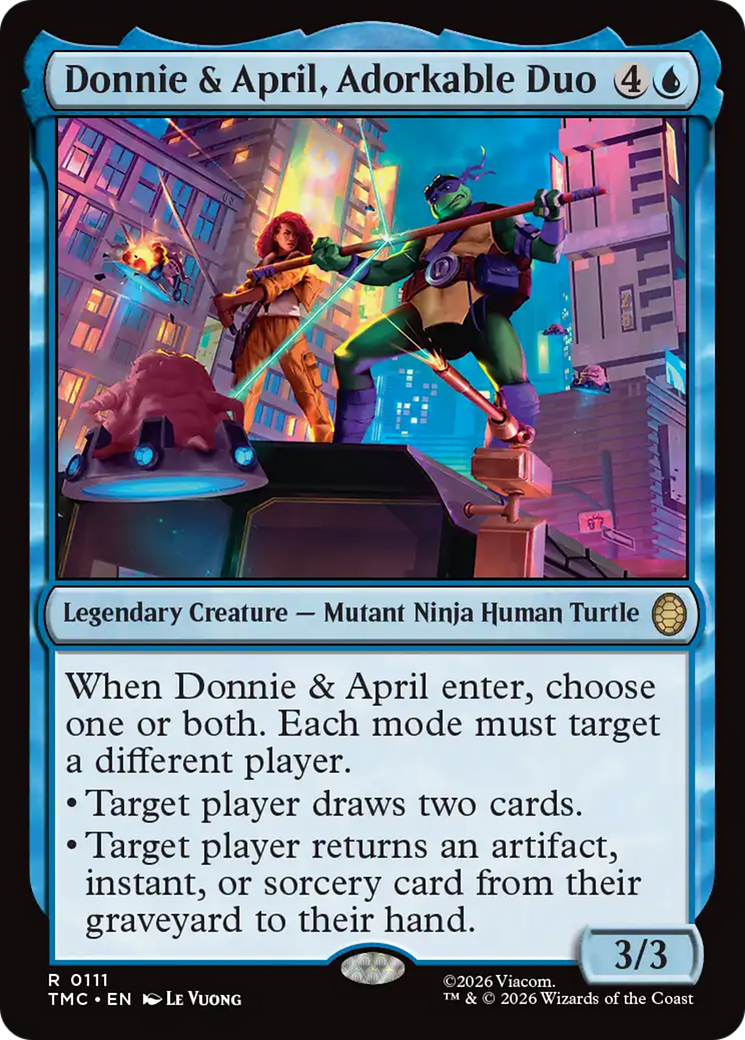 Donnie & April, Adorkable Duo [Teenage Mutant Ninja Turtles Commander] | Card Citadel
