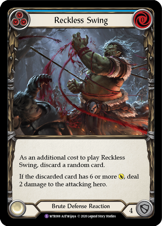 Reckless Swing [U-WTR008] (Welcome to Rathe Unlimited)  Unlimited Rainbow Foil | Card Citadel