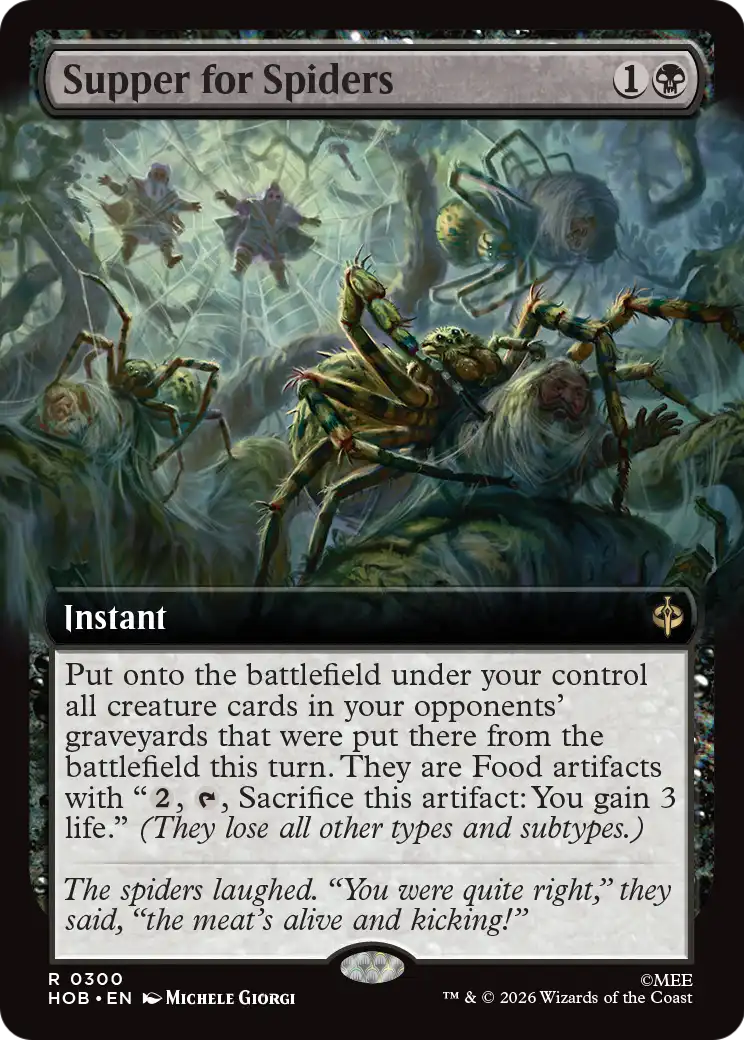 Supper for Spiders (Extended Art) [The Hobbit] | Card Citadel