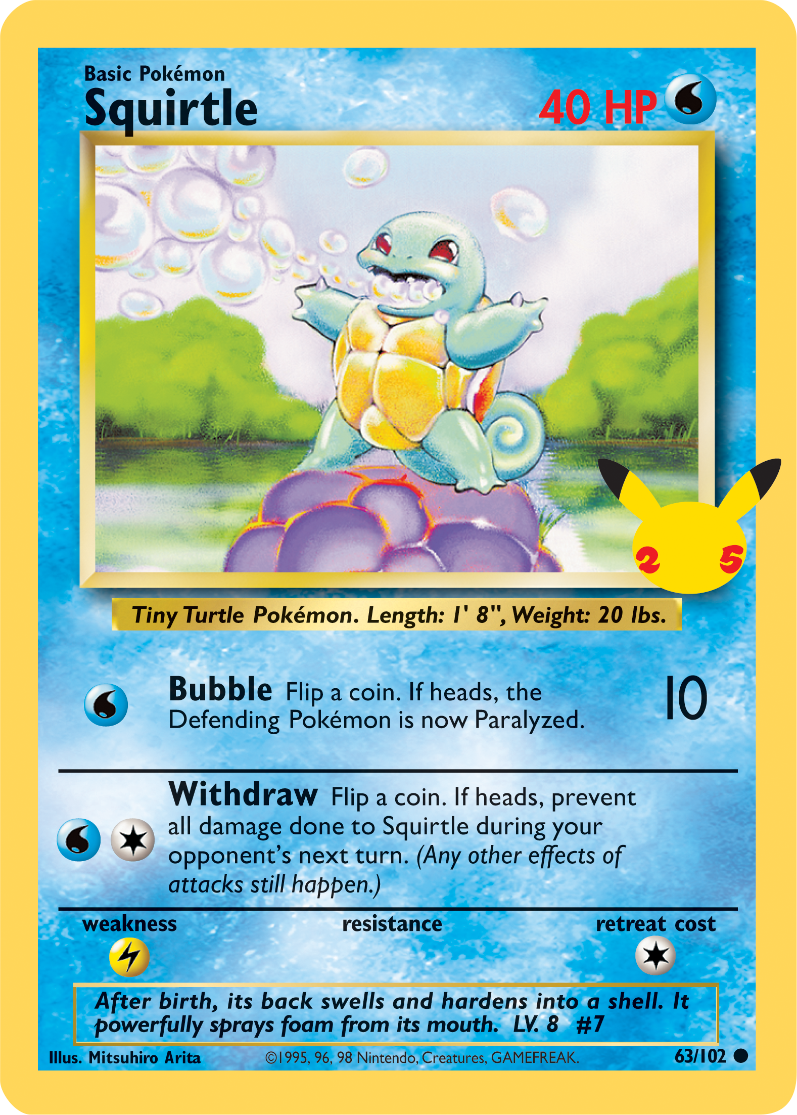 Squirtle (63/102) (Jumbo Card) [First Partner Pack] | Card Citadel