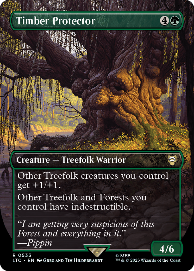 Timber Protector (Borderless) [The Lord of the Rings: Tales of Middle-Earth Commander] | Card Citadel