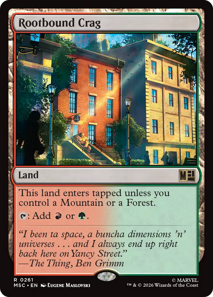 Rootbound Crag (Surge Foil) [Marvel Super Heroes Commander] | Card Citadel