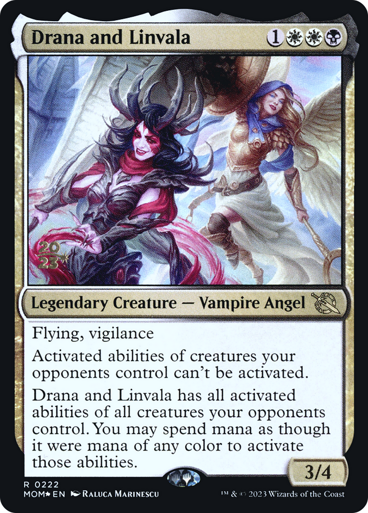 Drana and Linvala [March of the Machine Prerelease Promos] | Card Citadel