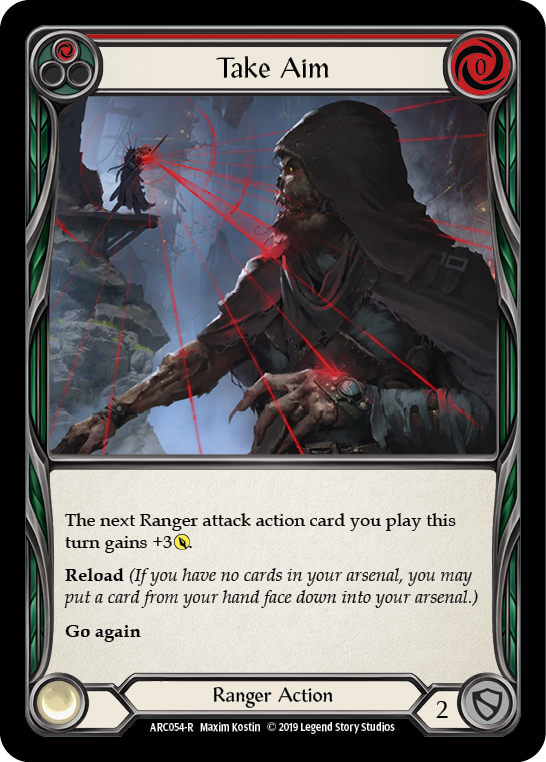 Take Aim (Red) [ARC054-R] (Arcane Rising)  1st Edition Rainbow Foil | Card Citadel