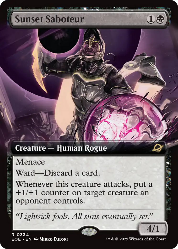 Sunset Saboteur (Extended Art) [Edge of Eternities] | Card Citadel
