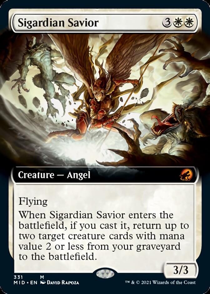 Sigardian Savior (Extended Art) [Innistrad: Midnight Hunt] | Card Citadel