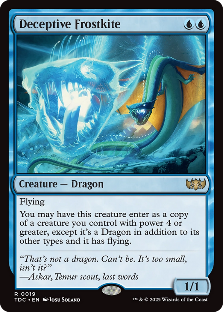 Deceptive Frostkite [Tarkir: Dragonstorm Commander] | Card Citadel