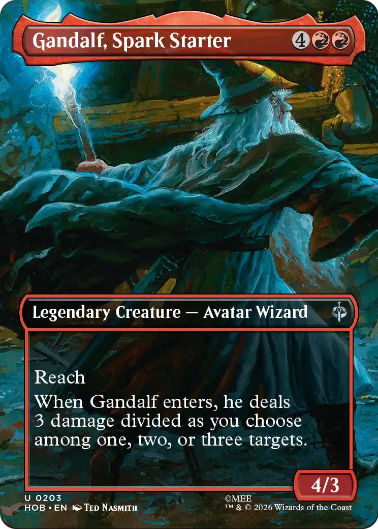 Gandalf, Spark Starter (Borderless) [The Hobbit] | Card Citadel