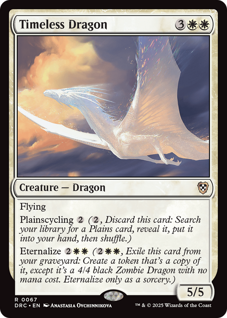 Timeless Dragon [Aetherdrift Commander] | Card Citadel