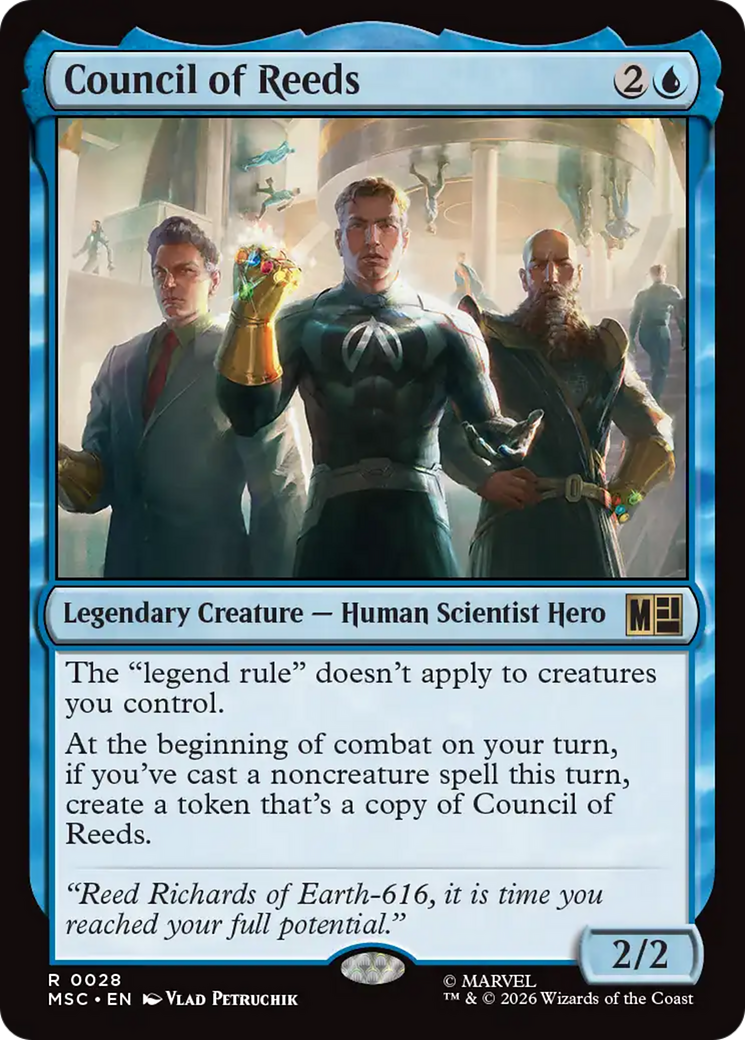 Council of Reeds (Surge Foil) [Marvel Super Heroes Commander] | Card Citadel
