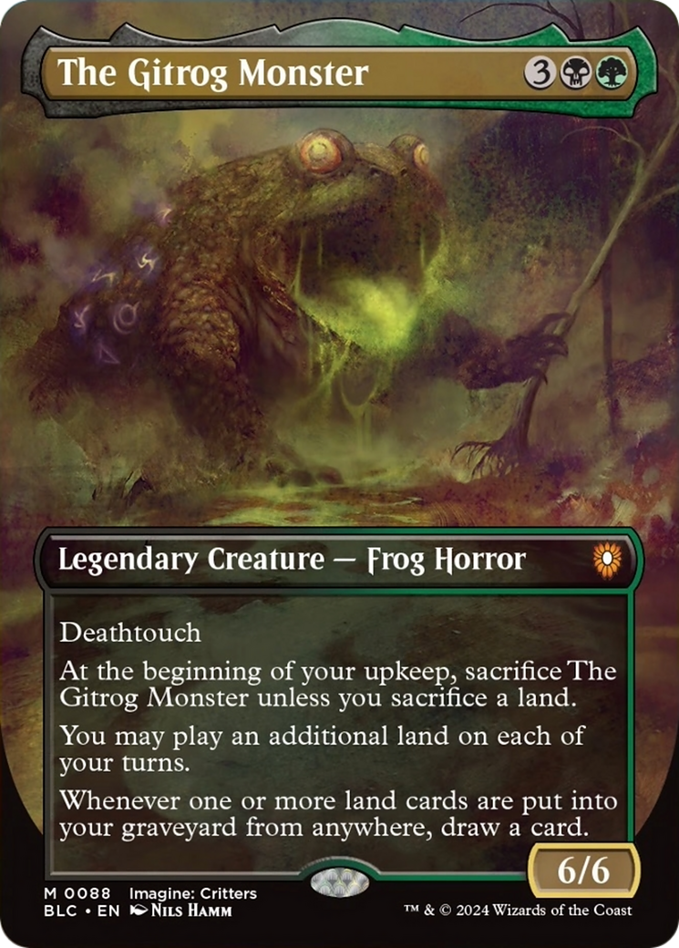 The Gitrog Monster (Borderless) [Bloomburrow Commander] | Card Citadel