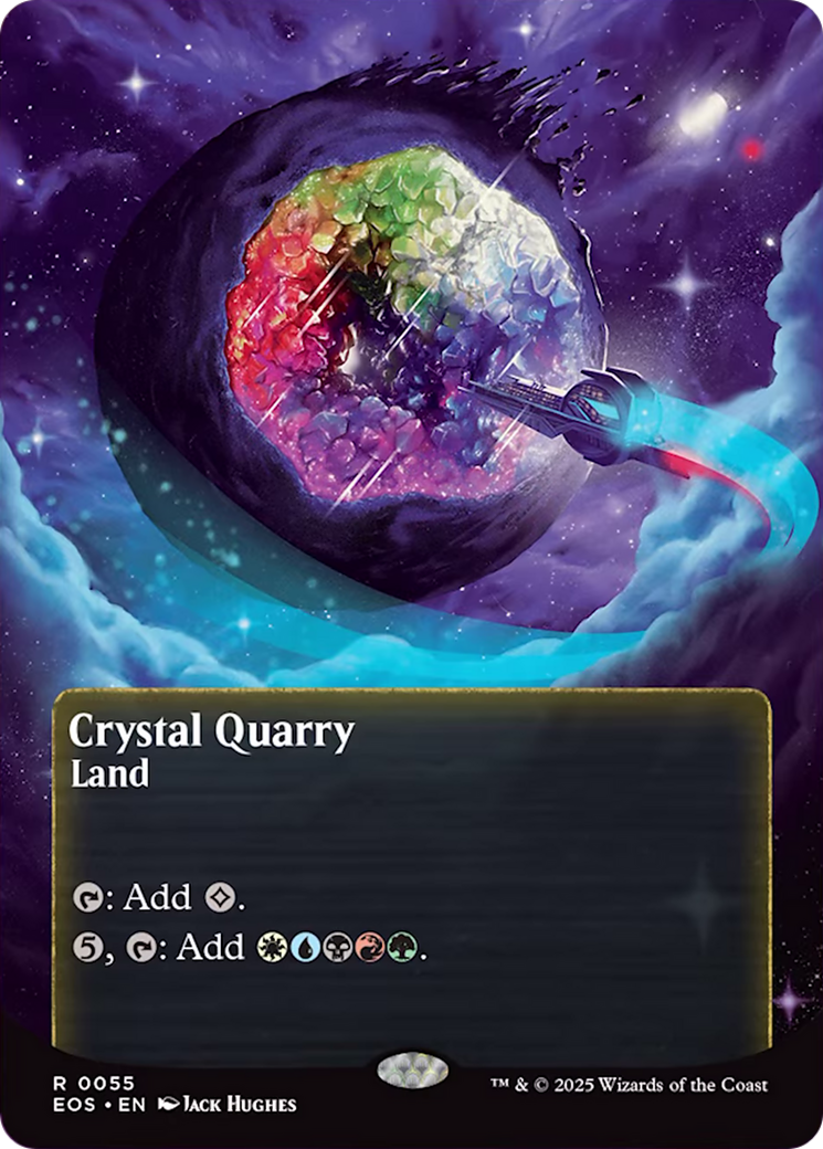 Crystal Quarry (0055) (Borderless) [Edge of Eternities: Stellar Sights] | Card Citadel