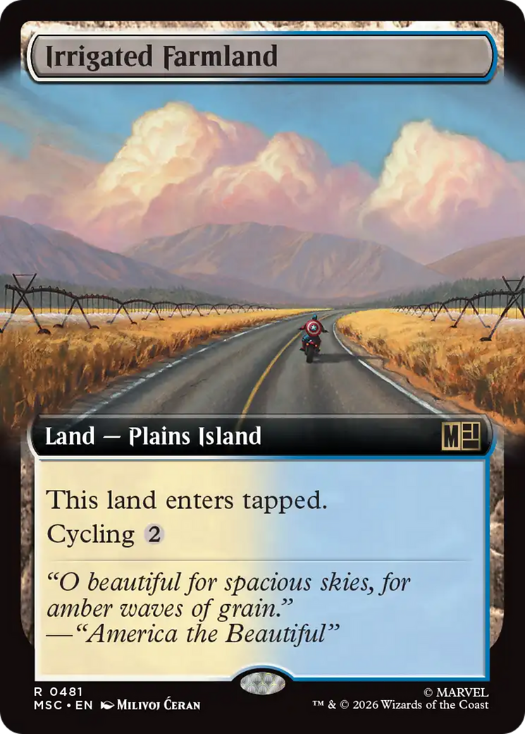 Irrigated Farmland (Extended Art) [Marvel Super Heroes Commander] | Card Citadel