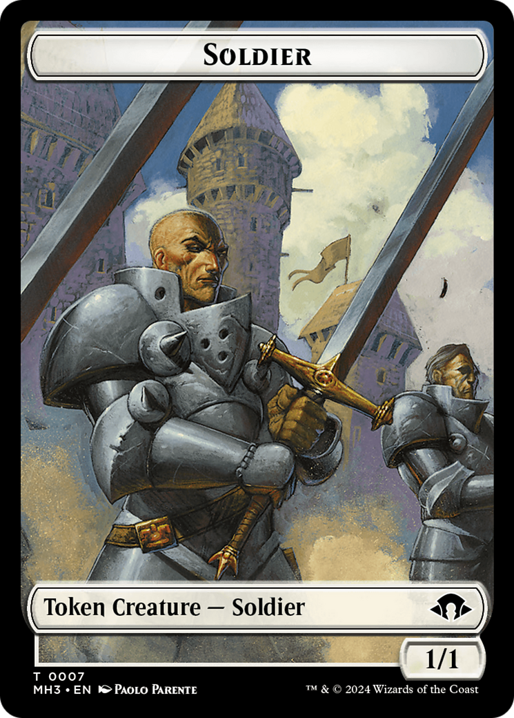 Phyrexian Germ // Soldier Double-Sided Token [Modern Horizons 3 Tokens] | Card Citadel