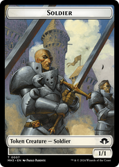 Eldrazi Spawn // Soldier Double-Sided Token [Modern Horizons 3 Tokens] | Card Citadel