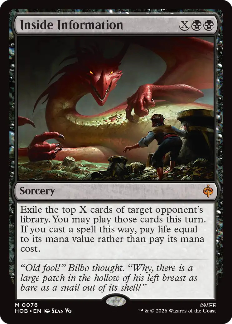 Inside Information [The Hobbit] | Card Citadel