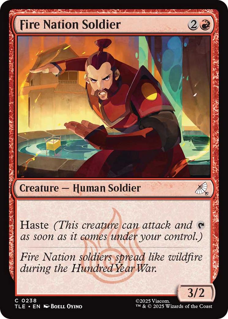 Fire Nation Soldier [Avatar: The Last Airbender: Eternal-Legal] | Card Citadel