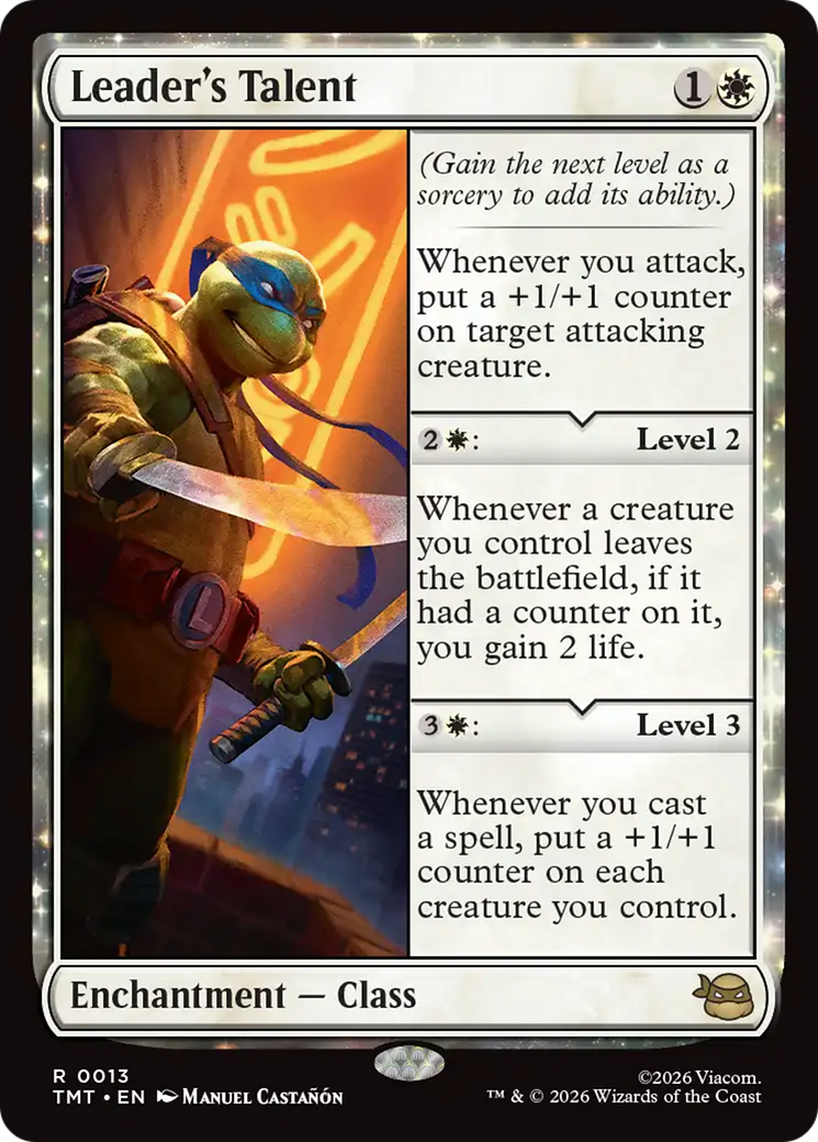 Leader's Talent [Teenage Mutant Ninja Turtles] | Card Citadel
