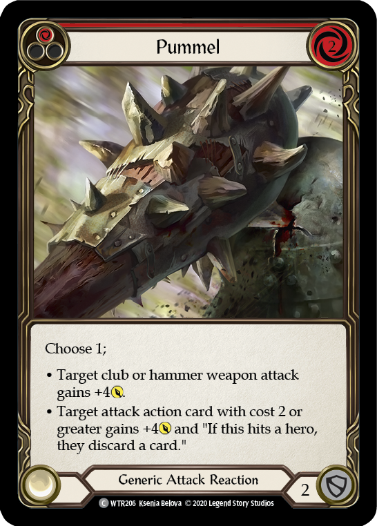 Pummel (Red) [U-WTR206] (Welcome to Rathe Unlimited)  Unlimited Rainbow Foil | Card Citadel