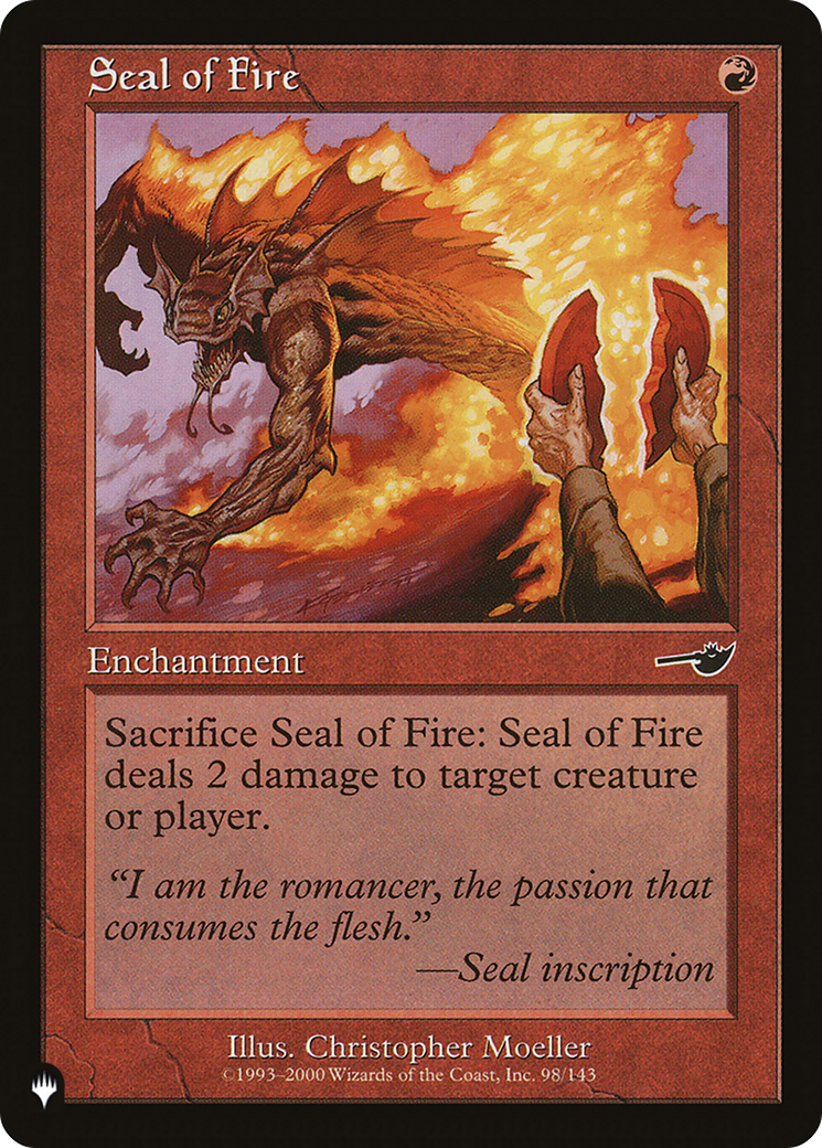 Seal of Fire [The List Reprints] | Card Citadel