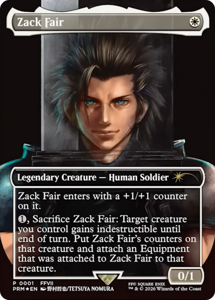 Zack Fair [Media Promos] | Card Citadel